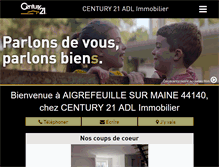 Tablet Screenshot of century21-adl-aigrefeuille.com